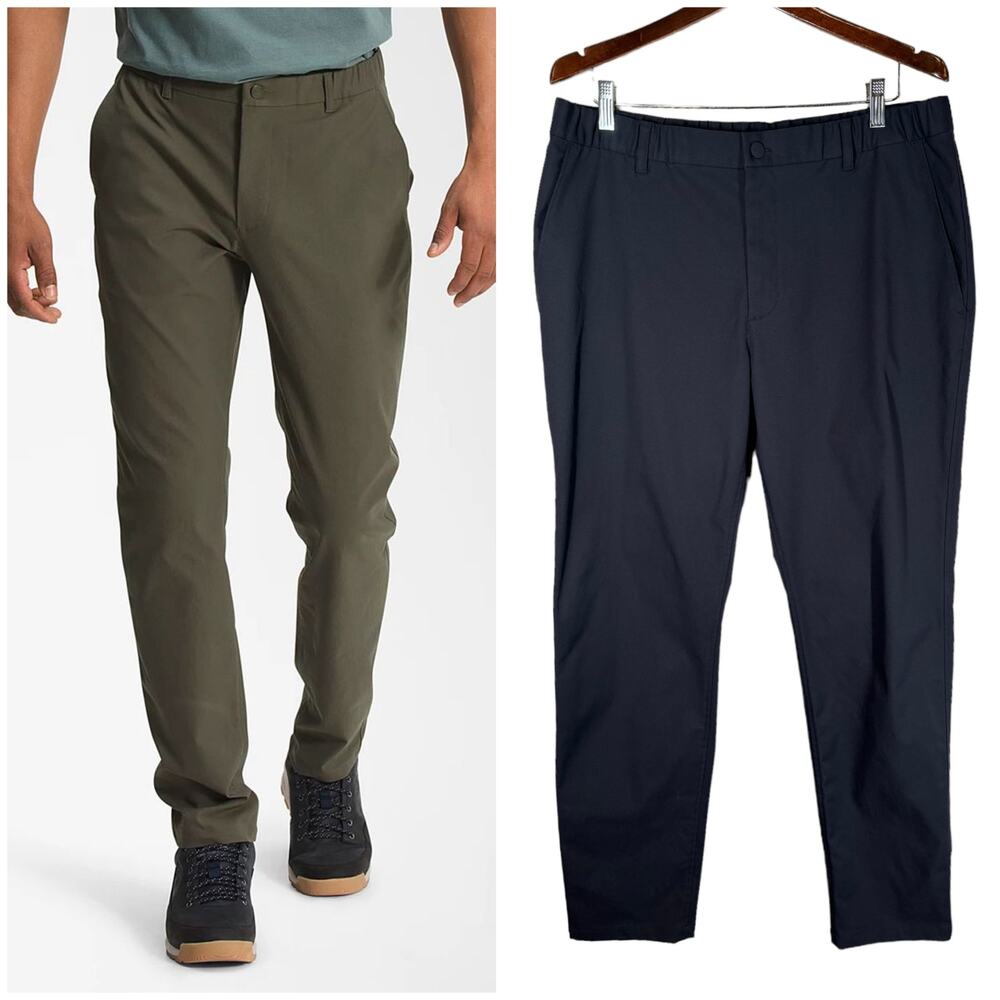 The North Face City‎ Standard Slim Fit Pants Navy Blue Elastic Waist 38